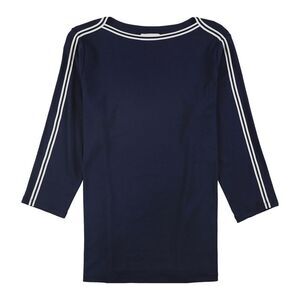 Charter Club Womens Plus Size Athletic Trim Pullover Blouse, NWT